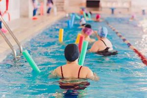 women swimming